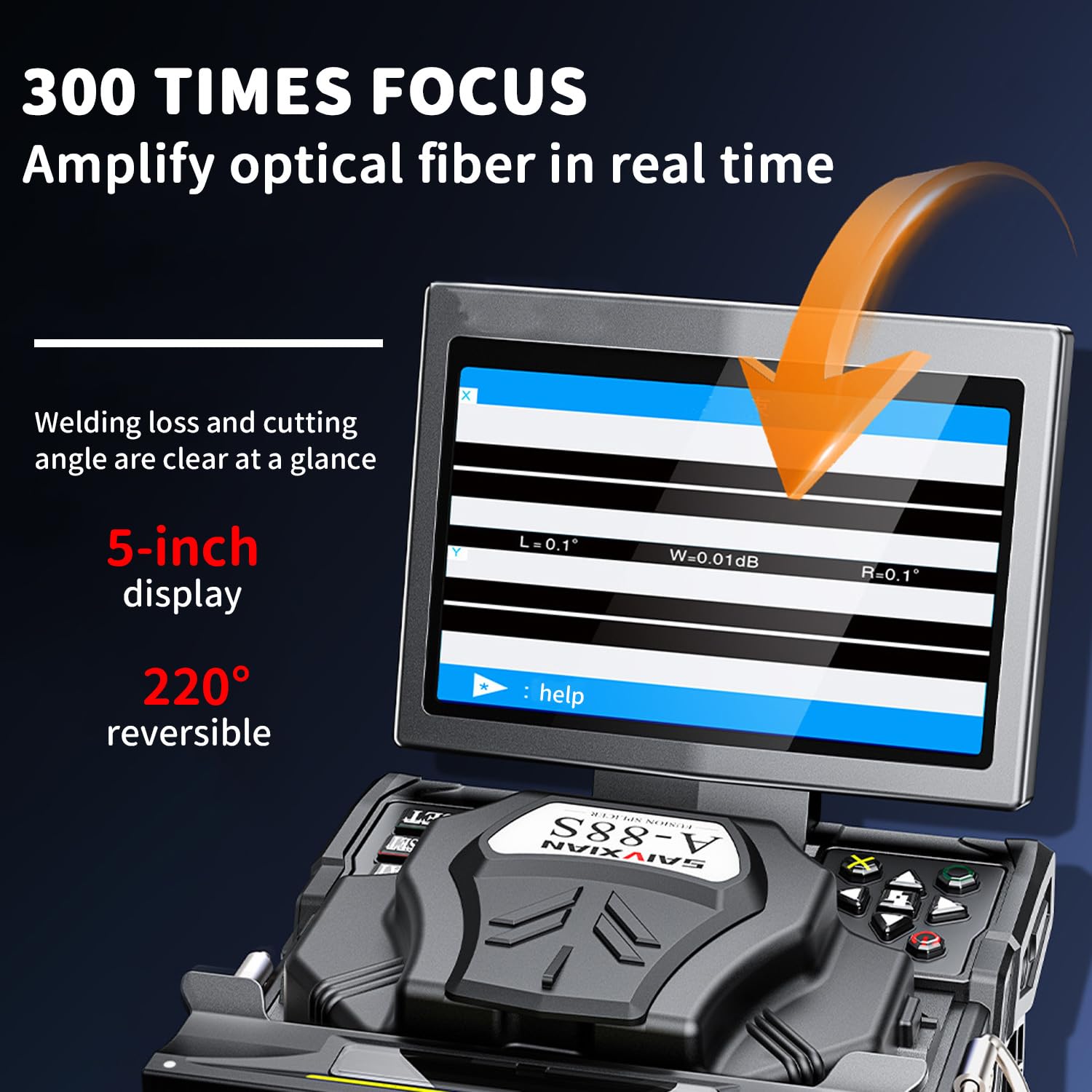 Glasfaser Spleißgerät - TAZZOR Spleißerät Kernausrichtung Autofokus 6 Sek. Spleißen 15 Sek Automatisches schnelles Spleißen und Heizung Kabel LWL Spleißerät Optical Fiber Splicing Fusion Splicer