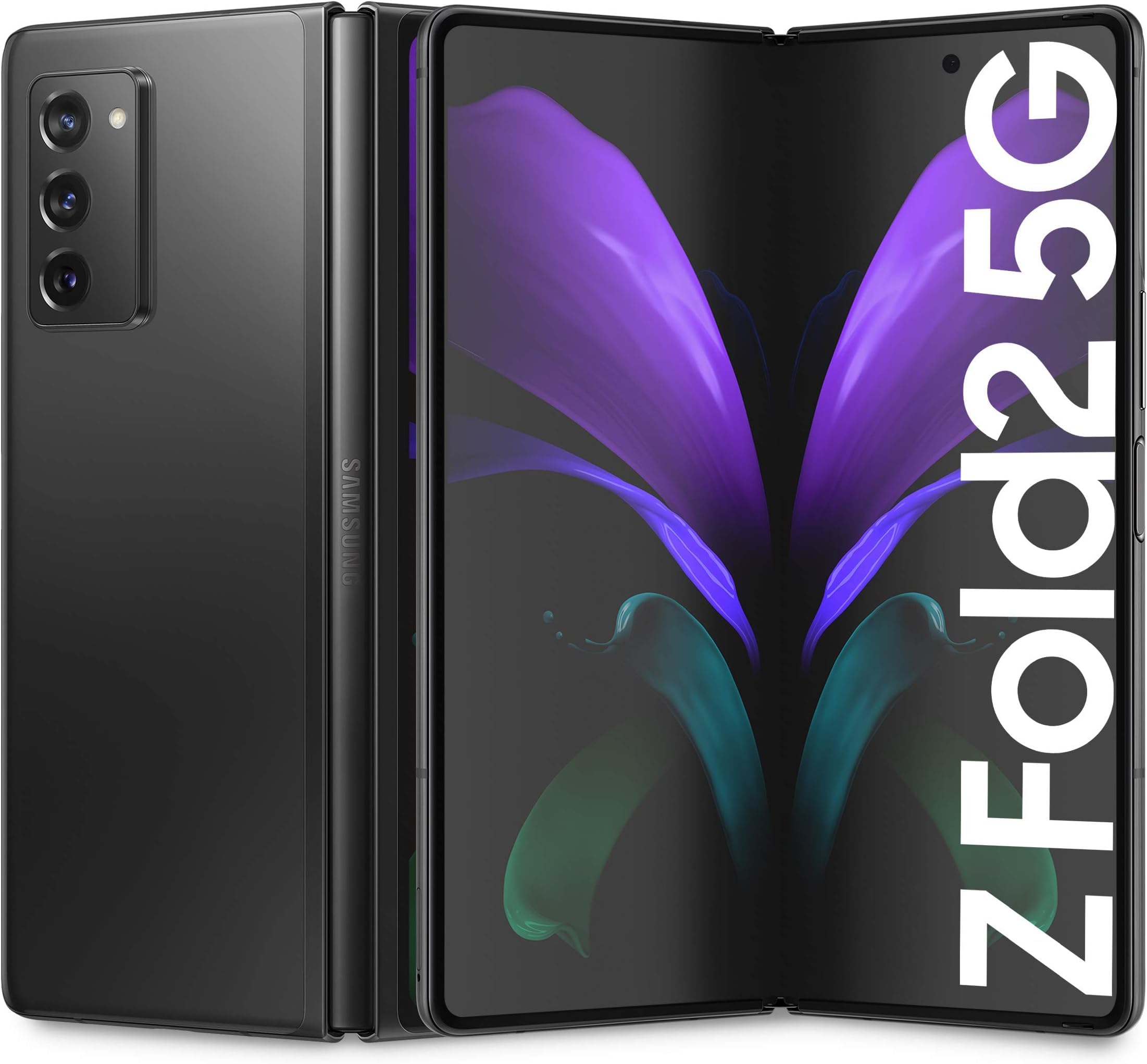 Samsung Galaxy Z Fold2 5G Smartphone, display ext.6.2" Super AMOLED/int.7.6" Dynamic AMOLED 2x, 256GB, RAM 12GB, battery 4500 mAh, 5G, Pentium, Android 10, Mystic Black, 2020