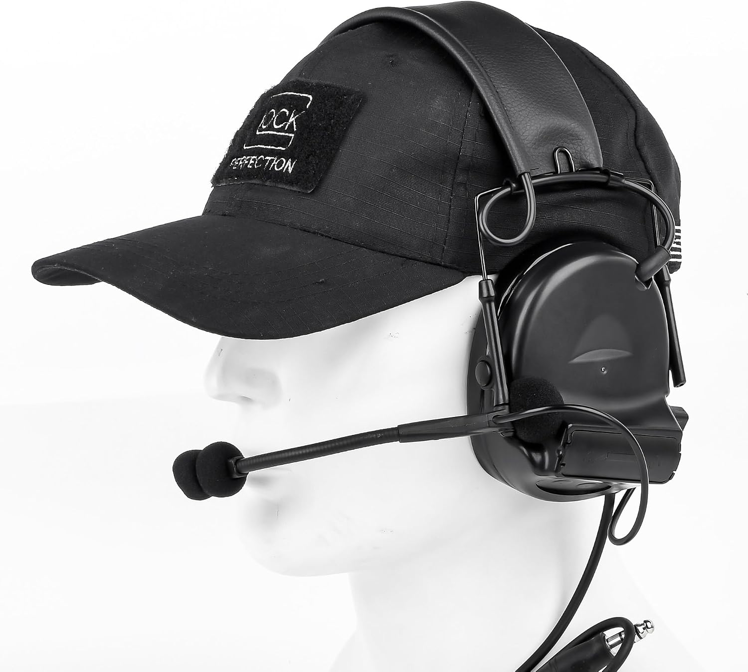 Tactical Headset with mic,Airsoft headset Radio communication Without Noise Cancellation Function