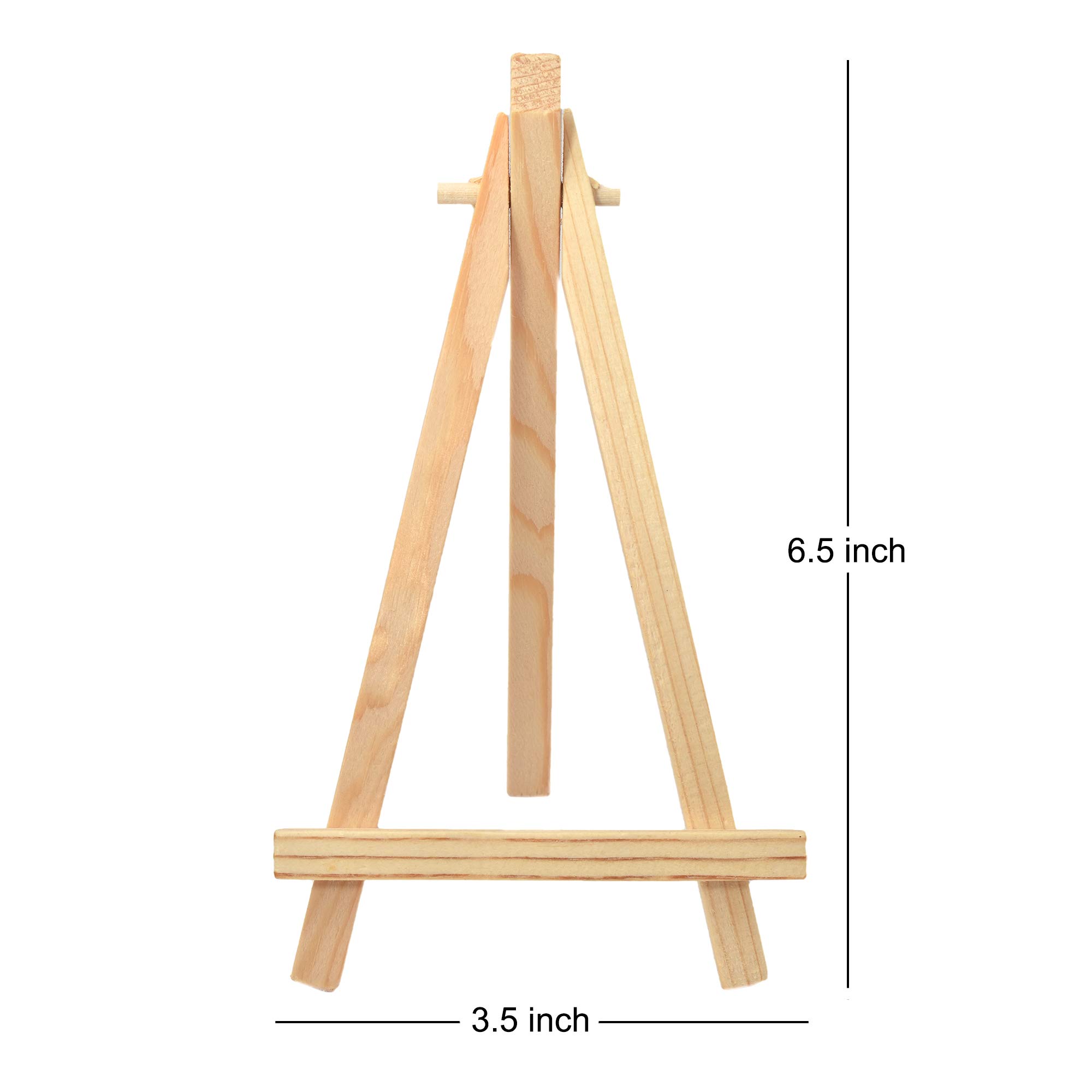 Buzz Cool Mini drewniana sztaluga stojak na statyw 15 cm, 5 szt. z płótnem