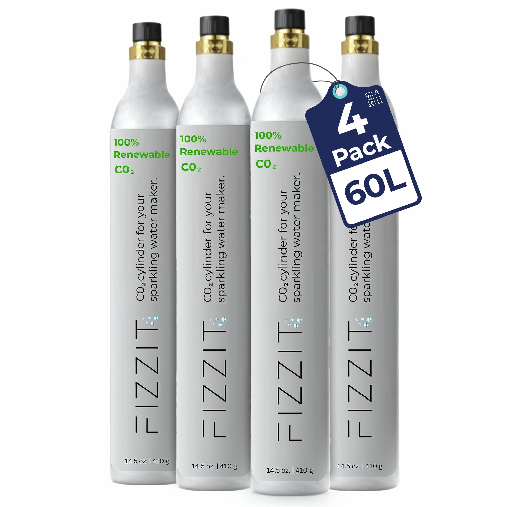 Amazon.com: FIZZIT 60L Threaded CO2 Cylinder – Refillable 60-Liter