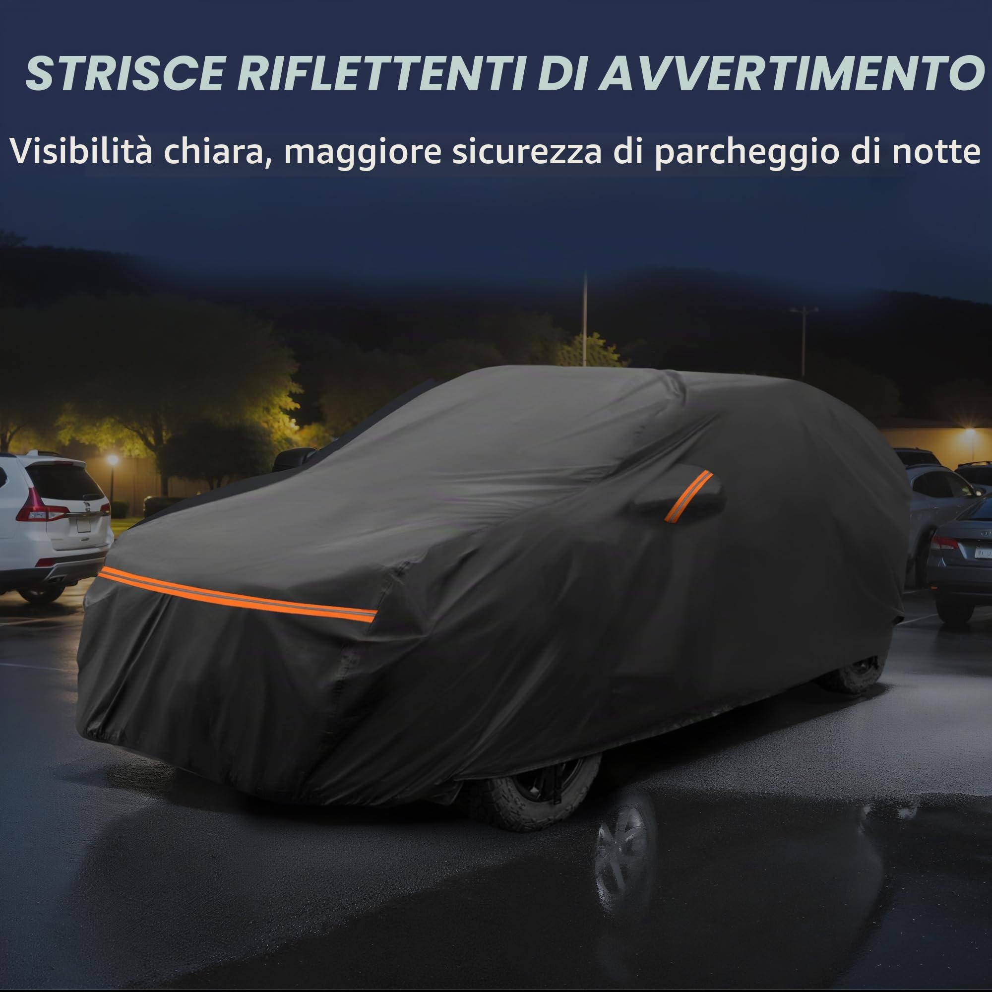 A ABSOPRO Copertura Per Audi Q2 09-24 Impermeabile 1pc | Nero, PEVA Spunlace Cotone, Impermeabile, Antivento, Sole Pioggia Neve, Protezione Cerniera Porta, Facile Installazione