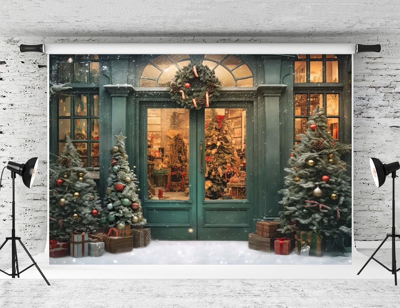 Amazon.com : Kate Christmas Backdrop for Photography Christmas Snow ...