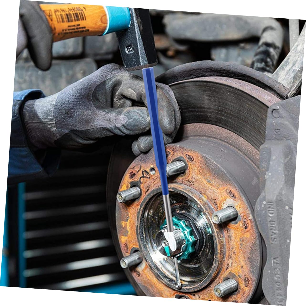 IWOWHERO 5-Piece Pin Punch Set Cylindrical Punch for Woodworking Drilling Tool