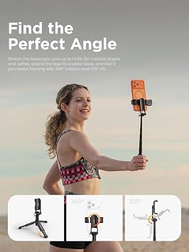 JOBY TelePod Mini Mini Selfie Stick Tripod with Bluetooth Remote