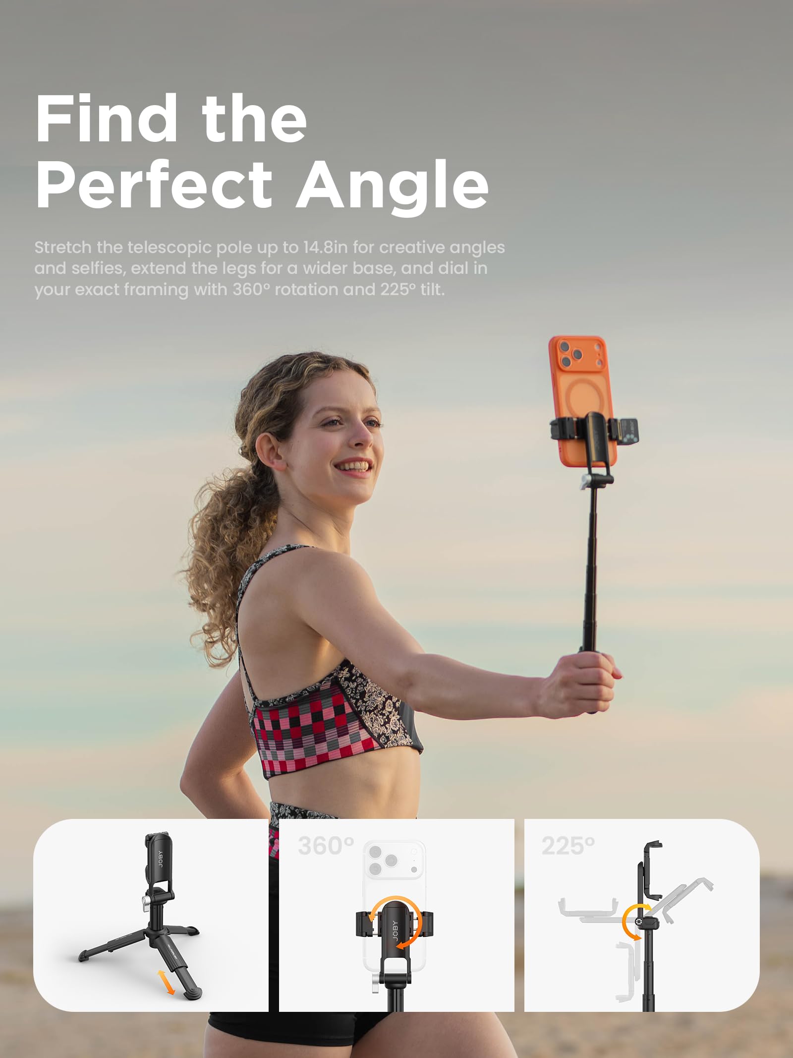 JOBY TelePod™ Mini TP02 3 en 1 Trípode para selfie