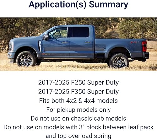 Miniatura 6 de SuperSprings SSR-127-54 | SumoSprings Trasero para Ford F-250|F-350, Amarillo