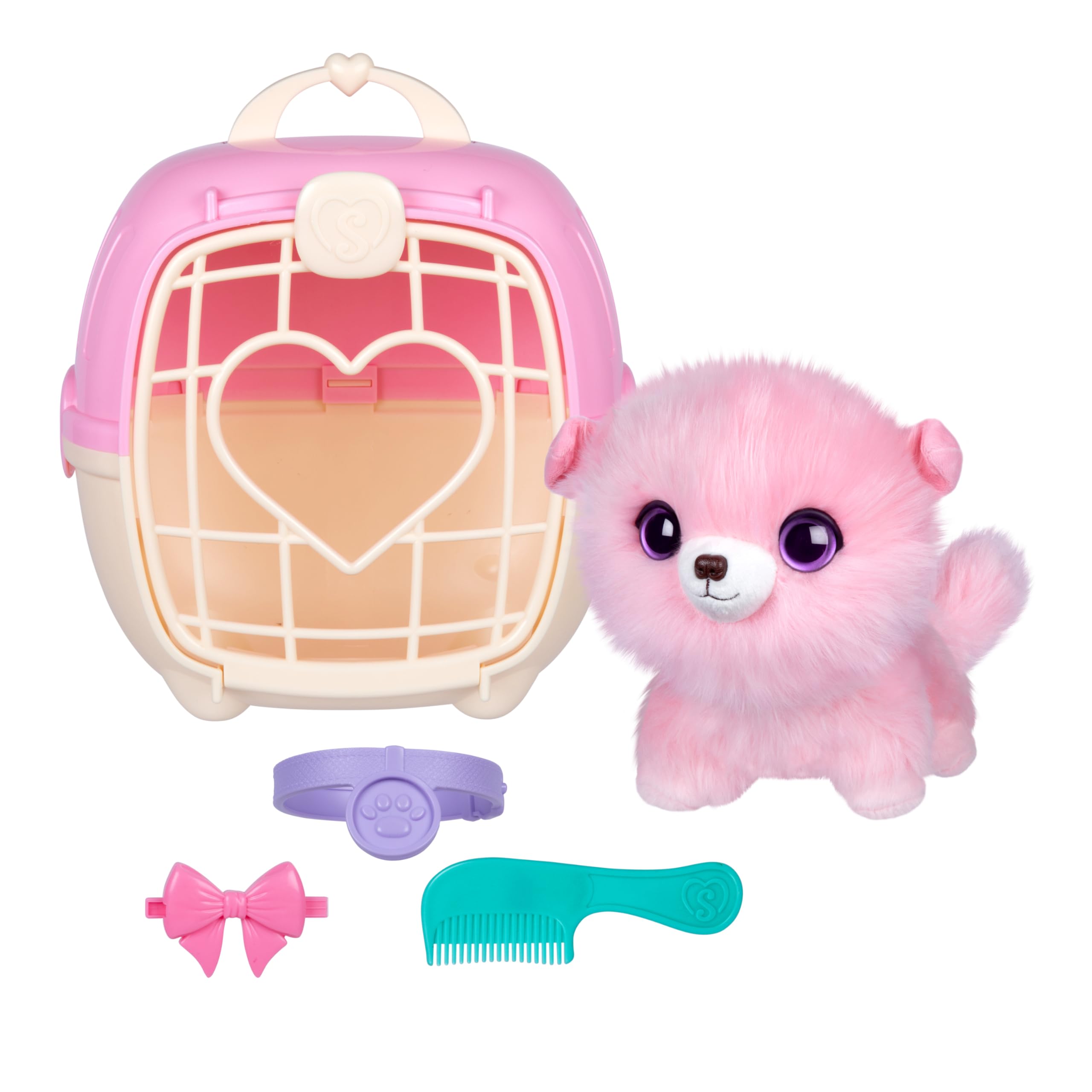 ScruffaLuvs Pet Scruffs Pink, Mystery Plush Toy, 7.5" Tall, Wash to Reveal 1 of 3 Rescue Pets: Puppy, Bunny, or Kitty