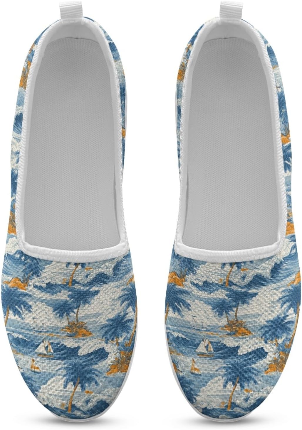 Tree Round Toe Cute Shoes for Office Work Women Elegant Slip On Flat Lightweight Comfortable Walking Shoes Women Summer Casual Daily Wear Gifts for Wife Mom Sister - Image 4