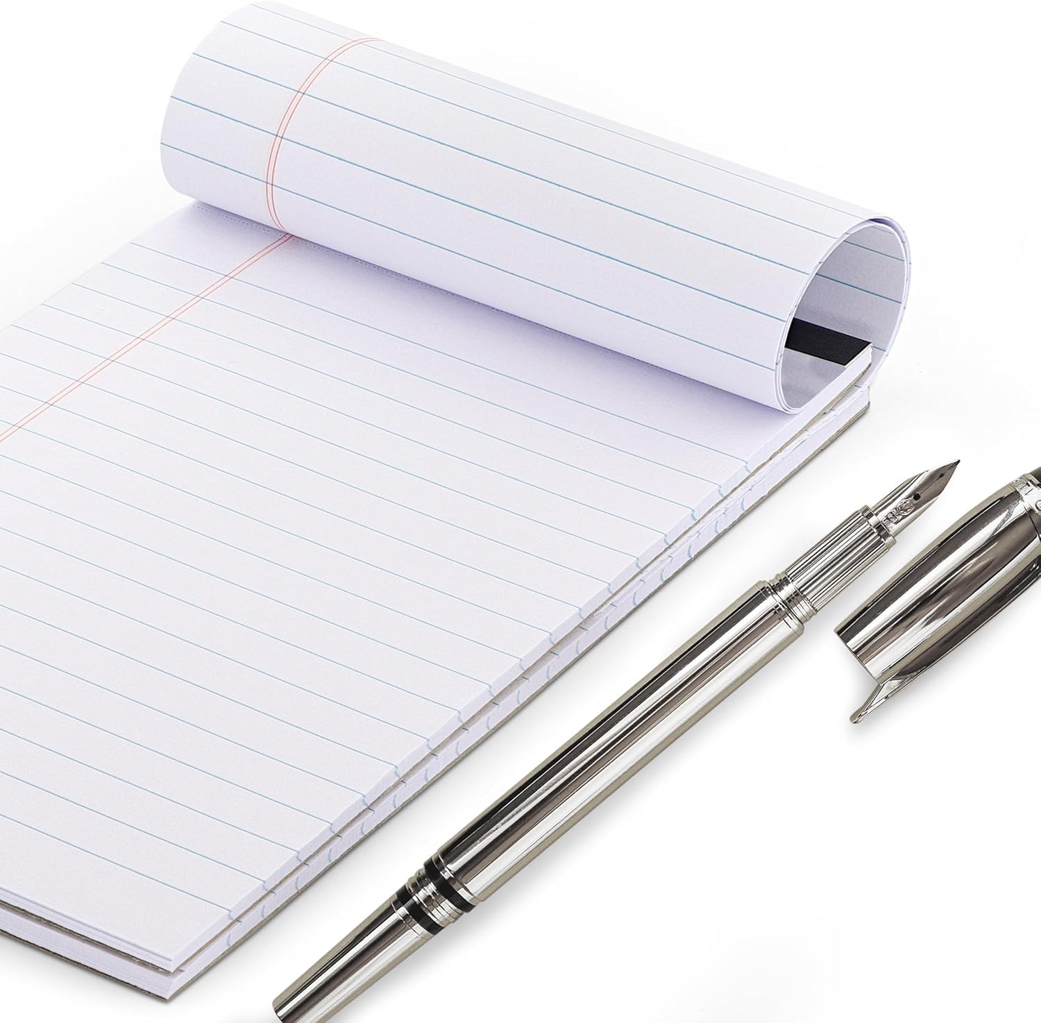 Confezione da 24 blocchi per appunti da 21 x 28 cm, 50 fogli per blocco note, 1200 fogli con pagine perforate, blocco legale per lavoro e prendere appunti. Enday
