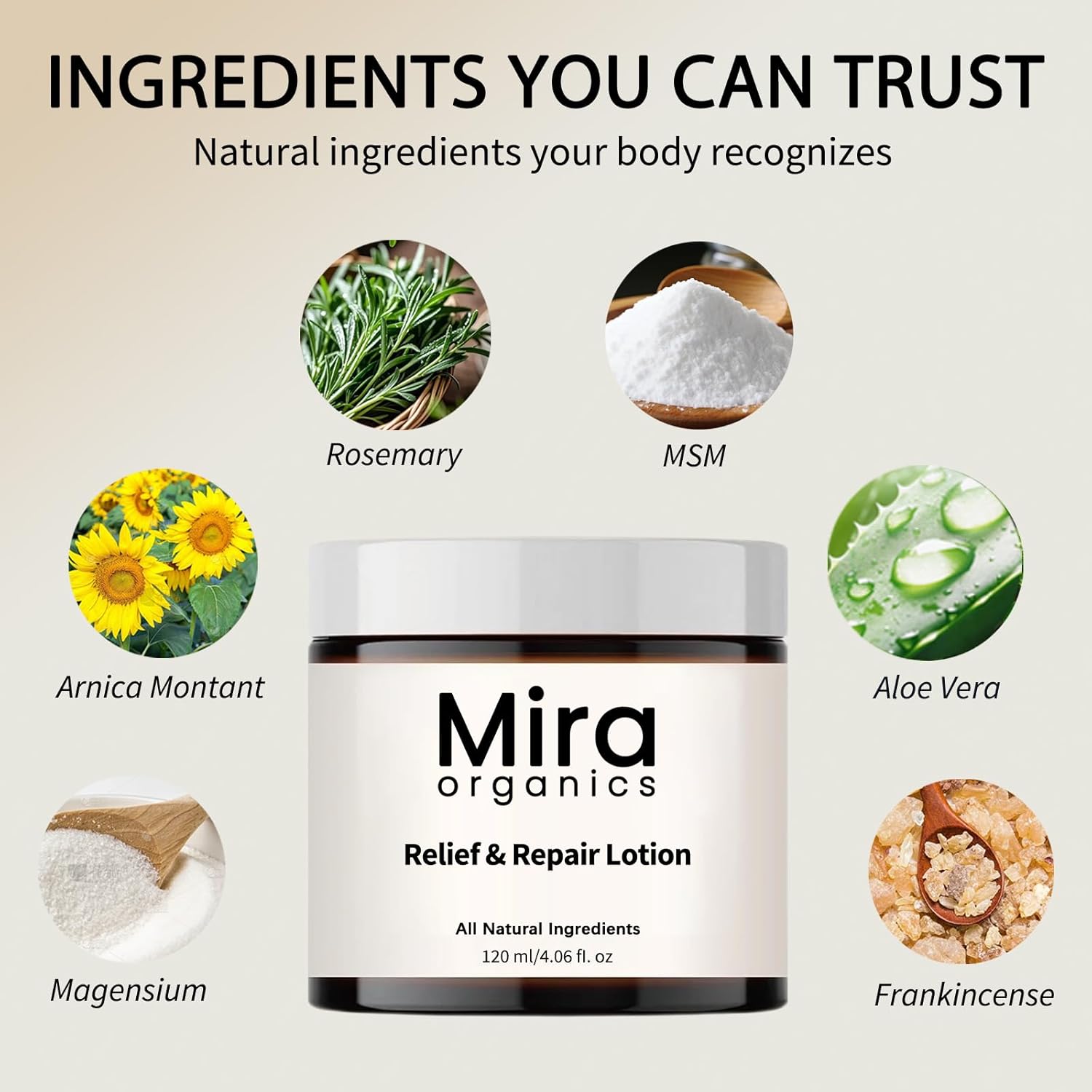 Relief Repair Lotion, Cream With 100% Natural Ingredients | Intense Moisture | Non-greasy | Absorbs Fast | for Various Body Parts (1 PCS) - Image 5