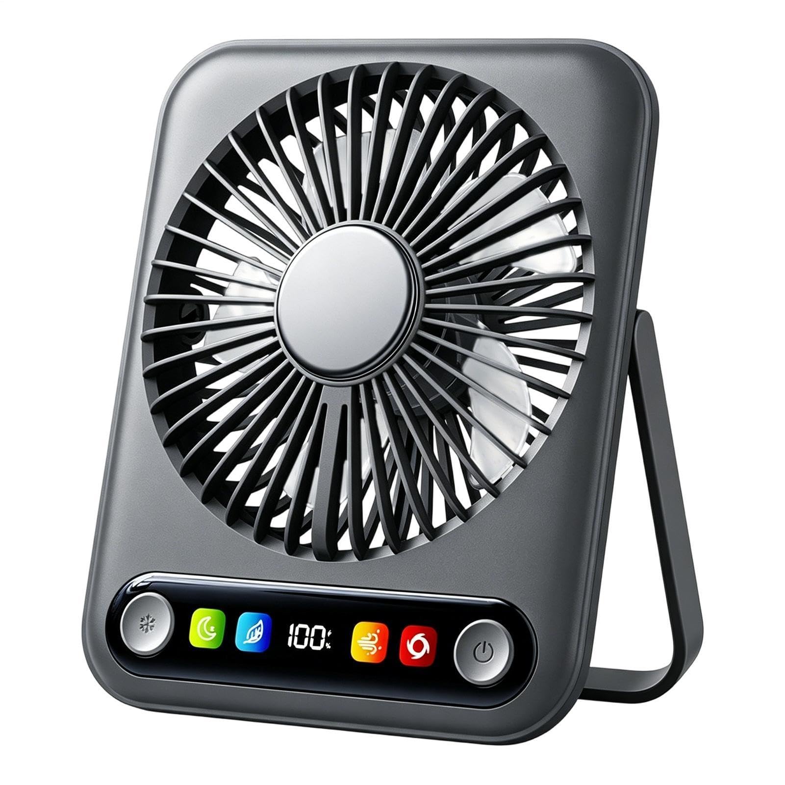 Ventilatore Da Scrivania E Silenzioso Display Digitale 100 Velocità 3000mAh