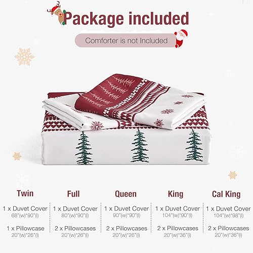 Miniatura 35 de Lekesky Juego de funda de edredón tamaño King, de microfibra suave, bohemio, azteca, azul, bohemio, con cierre de cremallera, lazos en las esquinas