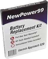 Vista 1 de NP99sp NewPower99 Kit de batería para Garmin Approach S20 con herramientas, instrucciones en video y batería de larga duración de NewPower99