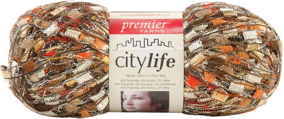 Premier Yarn City Life Ladder Yarn, Fall Holiday, Pack of 3