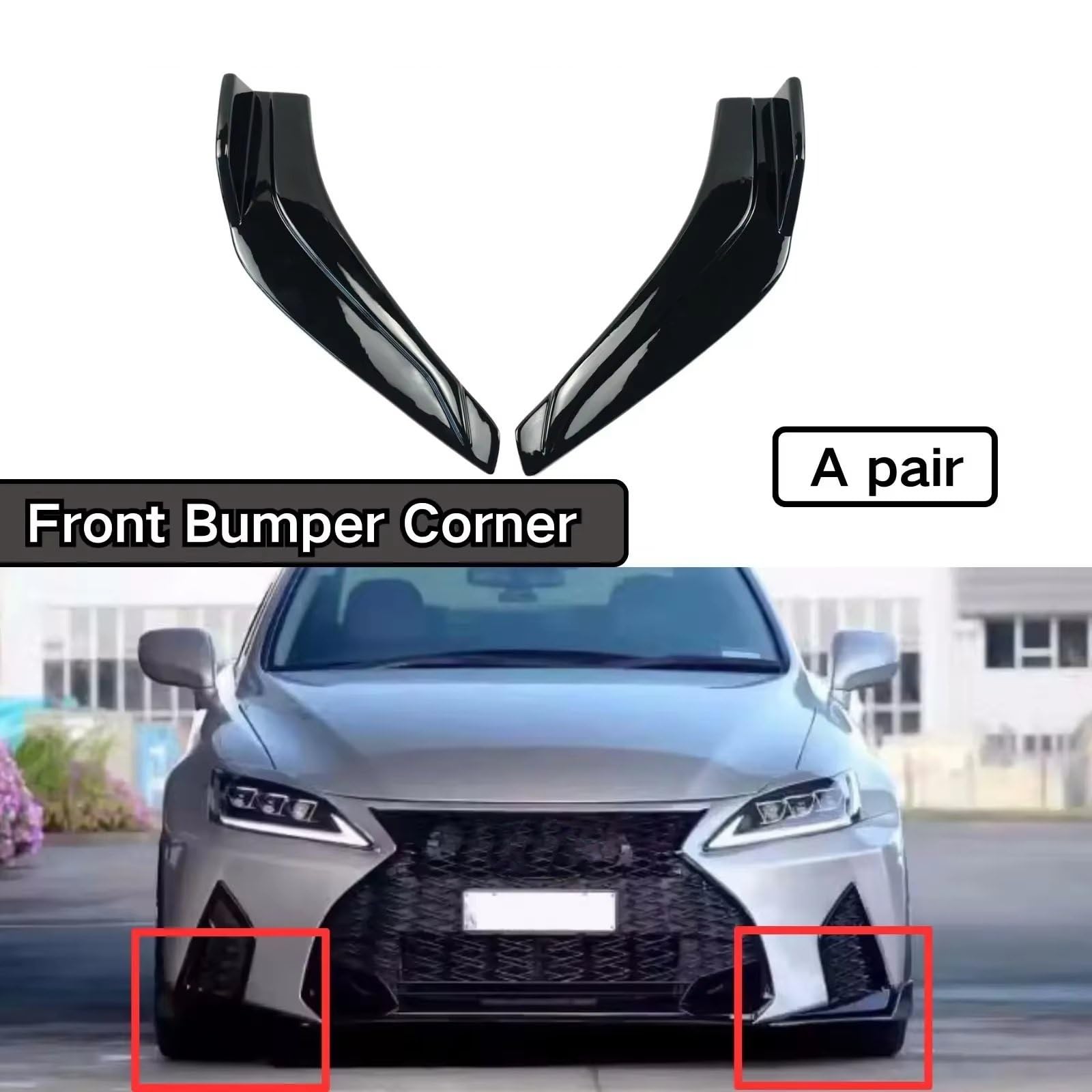 Amazon | 車用 フロントスポイラー レクサス Is300 Is350 Is500 F 