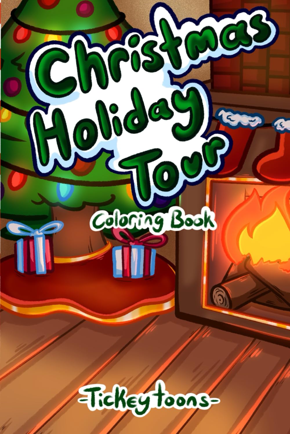 Christmas Holiday Tour: Coloring Book for Kids with Various Christmas Activities, Bold Designs, Word Search Activities, Coloring pages and Many More for Festive Fun.