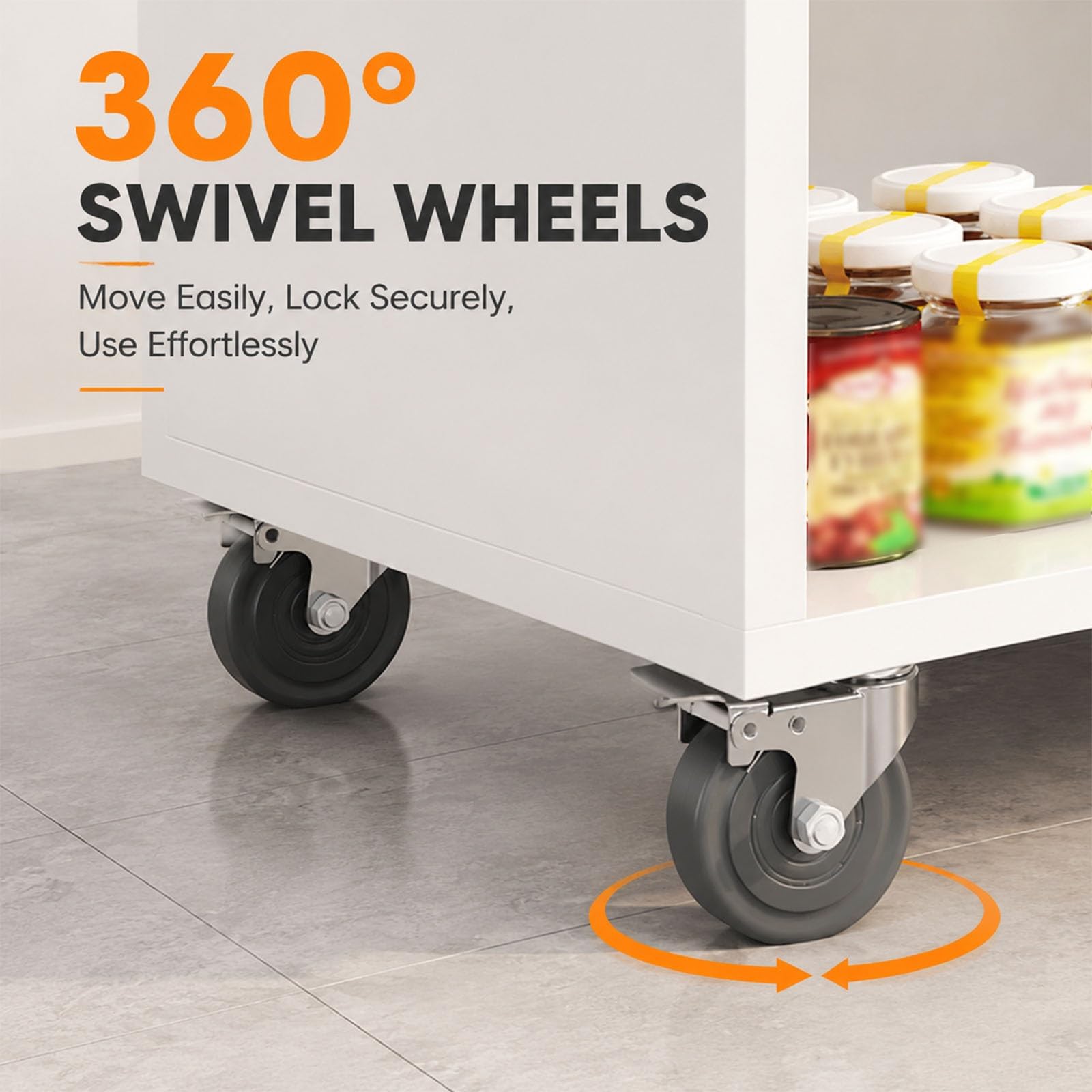 Carrello Servizio da Esterno con Tettoia, Stazione Mobile per Feste con Ripiani e Ruote, Carrello Portatile per Esposizione di Bevande e Cibo per Giardino, Matrimoni ed Eventi(White,140cm/55in)