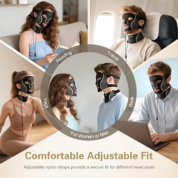 Red Light Therapy Mask for Face and Neck Cordless LED Mask with 7 Colour Light Modes Infrared Red Light 309 LEDs 5 Intensity Levels Remote Control Eye Protection