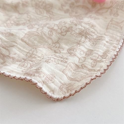 Miniatura 7 de BuLuTu Toallas de cocina de muselina 100 % algodón con bonito patrón de animales, suaves y superabsorbentes, trapos de limpieza, paquete de 4 paños