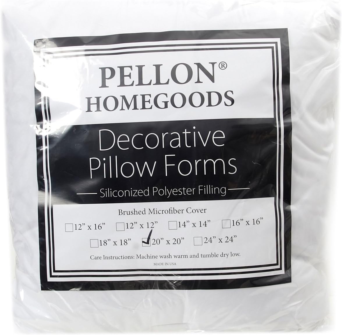 Pellon 0363940 Home Goods Pillow Insert x 20in, Each