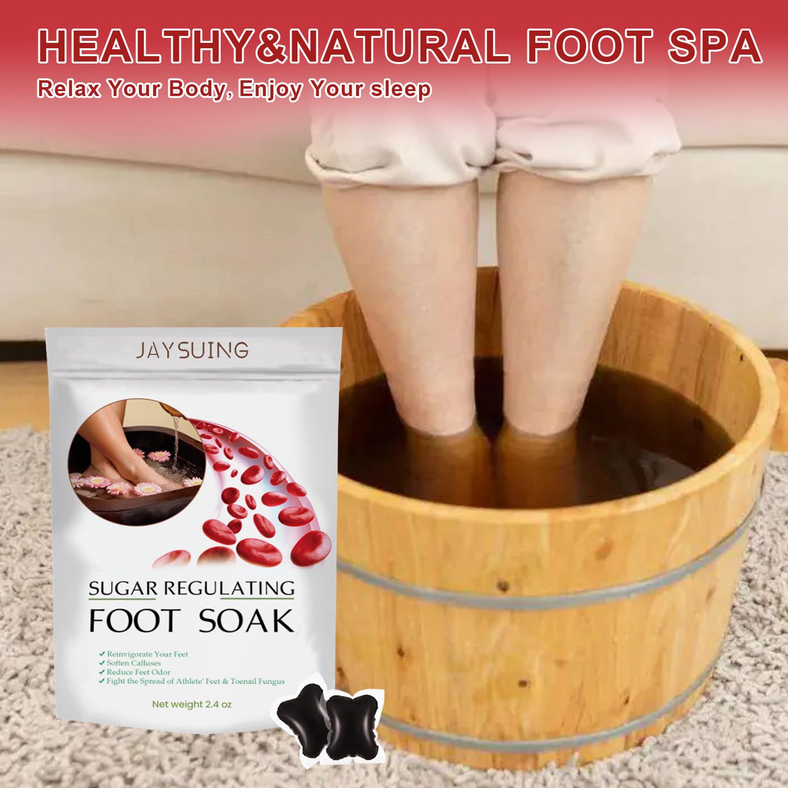 40Pcs Detoxingherbs Cleansing Foot Soak Beads, Herbal Detox&Shaping Cleansing Foot Soak Beads, Daily Rebody Body Detox , Home Herbal Foot Massage Beads(4Pack/40Pcs)