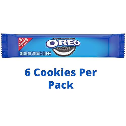 Miniatura 4 de OREO Galletas sándwich de chocolate, sabor original, 1 paquete de bocadillos, 6 galletas en total