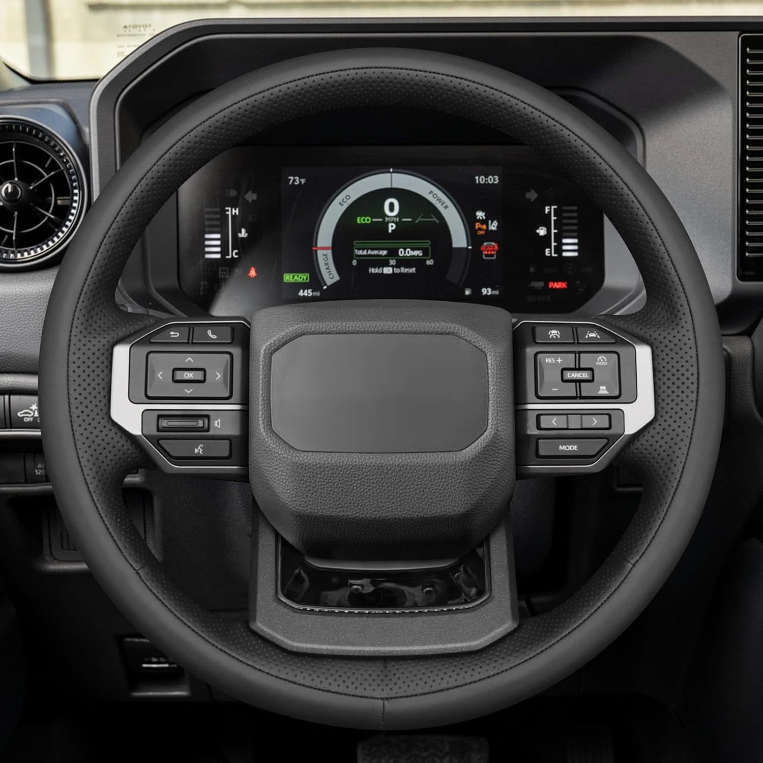 MEWANT Hand Sewn Steering Wheel Cover Wrap for Toyota Land Cruiser 2024-2026 Steering Wheel Accessories for Toyota Land Cruiser 2024-2026