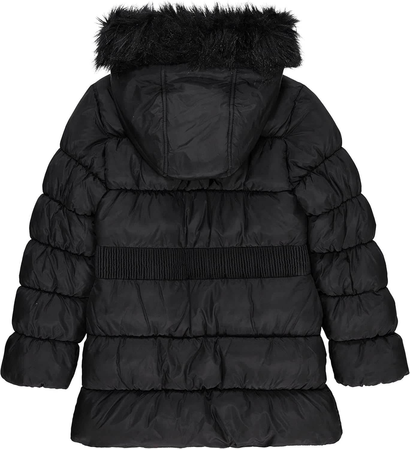 Juicy Couture Girls Coat, Faux Fur Hooded Winter Jacket, Warm Padded Parka Hoodie, Kids Heavyweight Winter Coat - Image 2
