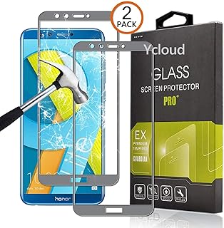 Ycloud [2 Pack Protector de Pantalla para Honor 9 Lite [Cobertura Completa] Vidrio Templado Screen Protector (Gris)