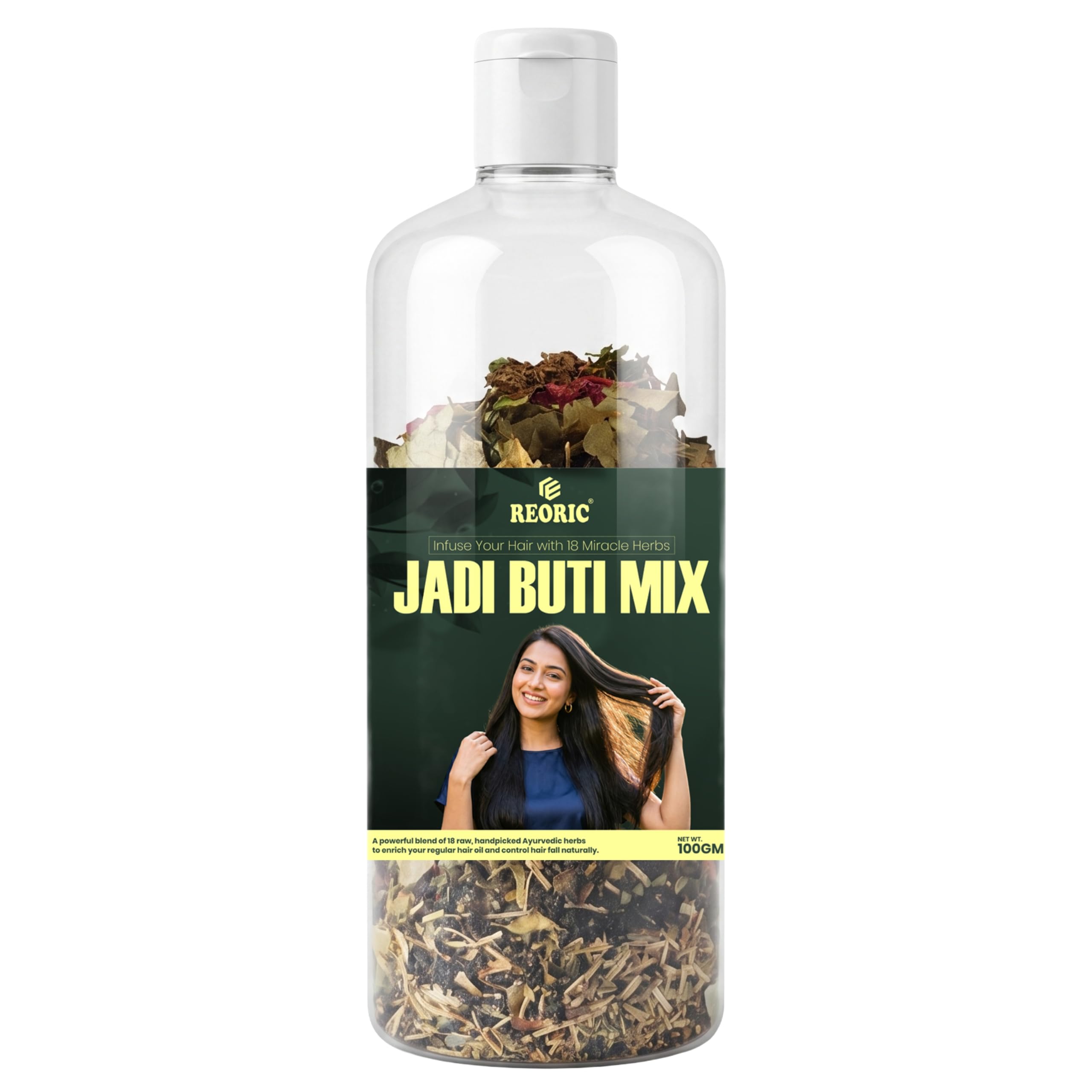 Jadibooti Mix for Hair - Ayurvedic Herbal Hair Care Blend with Raw Herbs for Scalp Nourishment & Strong Hair, 100g-picture-48