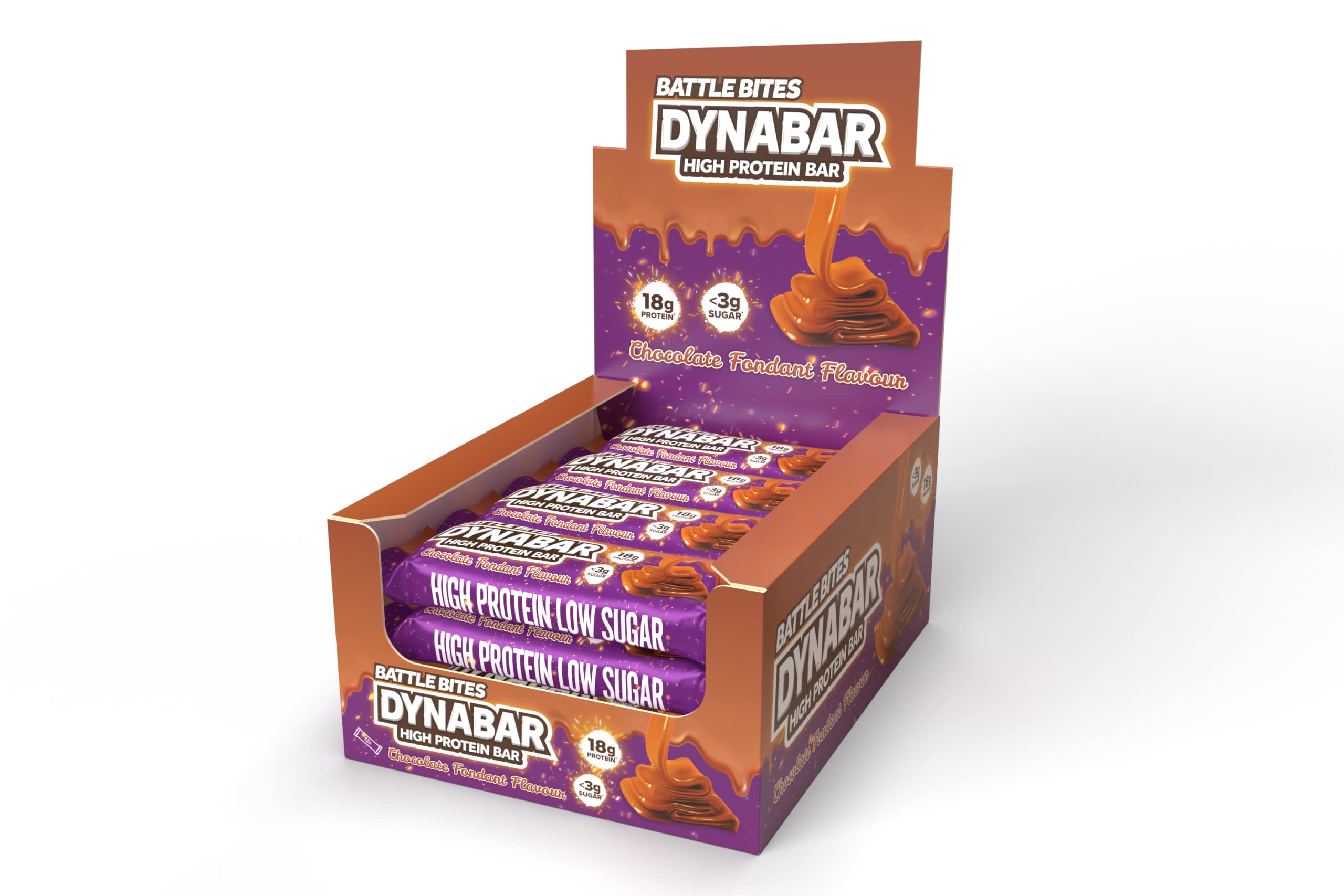 Battle Bites Dynabar High Protein Bar 12 x 60g Chocolate Fondant