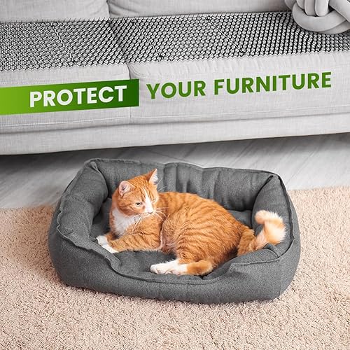 Miniatura 2 de Ley's Tapete para gatos para gatos, disuasorio para gatos al aire libre e interior (paquete de 10) de 16 x 12 pulgadas, repelente de perros para