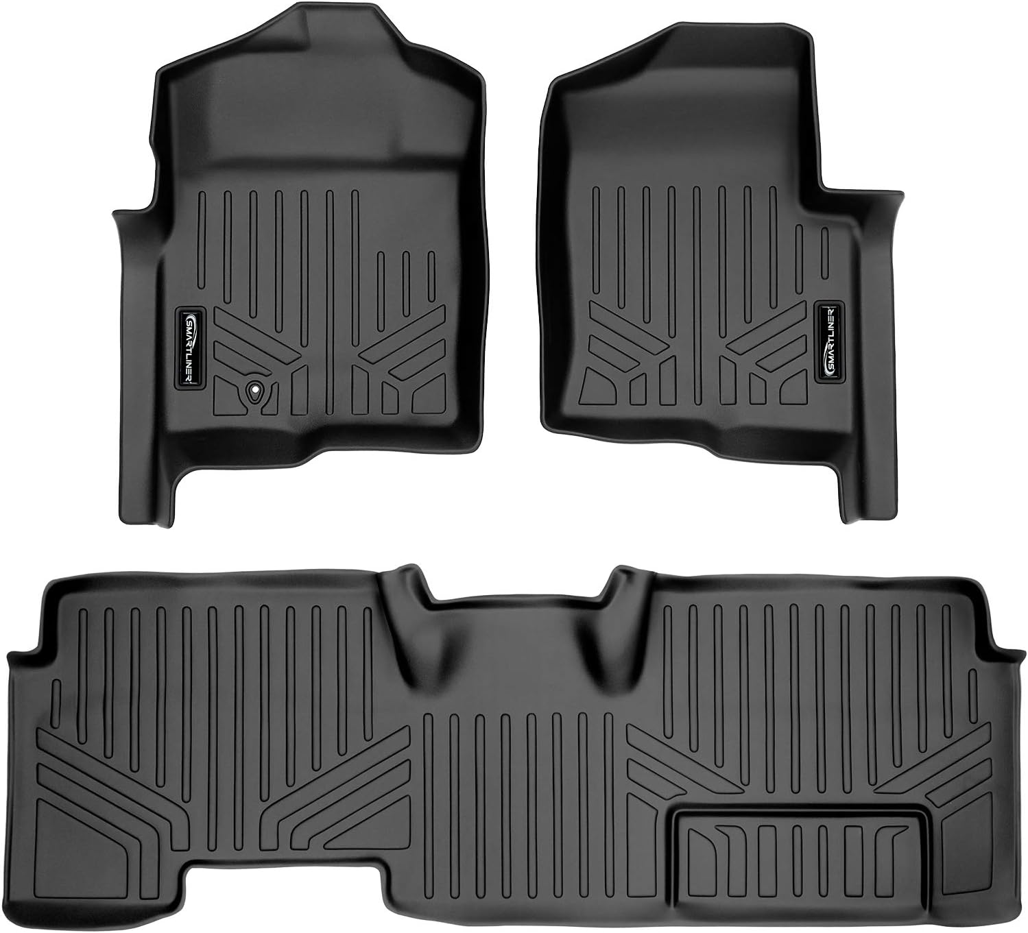 MAXLINER Floor Mats 2 Row Liner Set for 2009-2010 Ford F-150