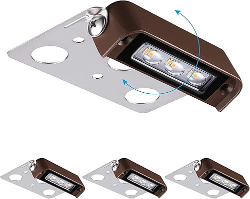 LEONLITE Serie Premium - Luces LED de pared de contención de 4 pulgadas y 2 W, iluminación de paisaje duro de bajo voltaje, luz LED de paisaje, luz