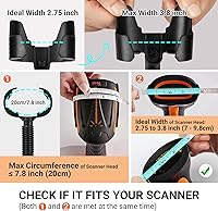 Vista 4 de Tera Soporte Universal para Escáner de Código de Barras Escaneo de Código de Barras Manos Libres Soporte Base Cuna para Lector de Código de Barras