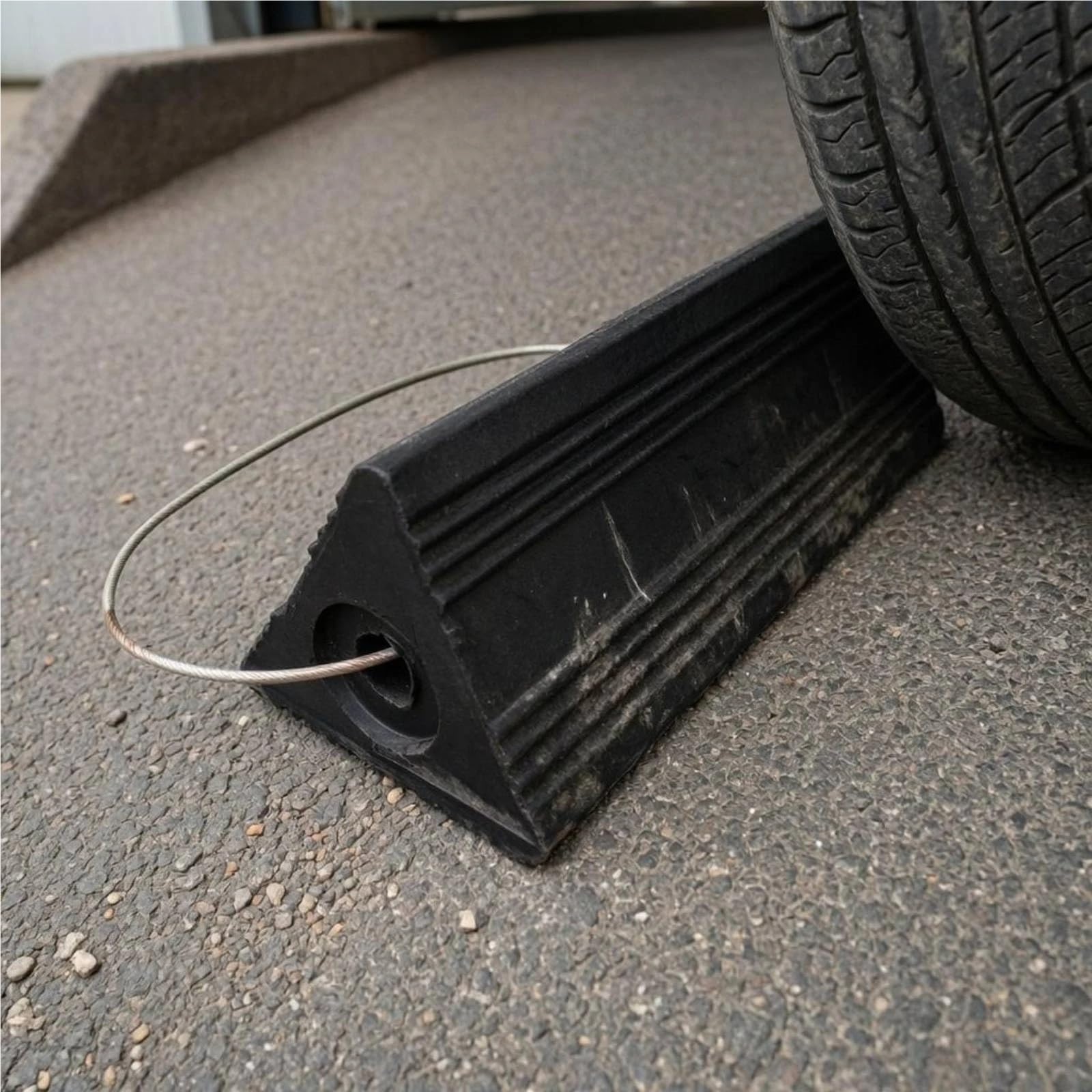 Cunei for Ruote for in Gomma Resistenti all'Usura Trazione A Coste di Sicurezza del Veicolo for Proprietari Auto, Parcheggio, Garage per Auto | 25KG L Rubber Wheel