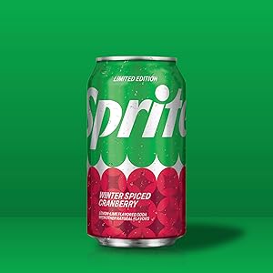 Sprite Winter Spiced Cranberry, Lemon-Lime and Cranberry Flavored Soda Pop Soft Drink, 12 fl oz, 12 Pack