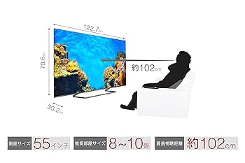 Amazon | TCL 55C728 55V型 4Kチューナー内蔵 液晶テレビ QLED