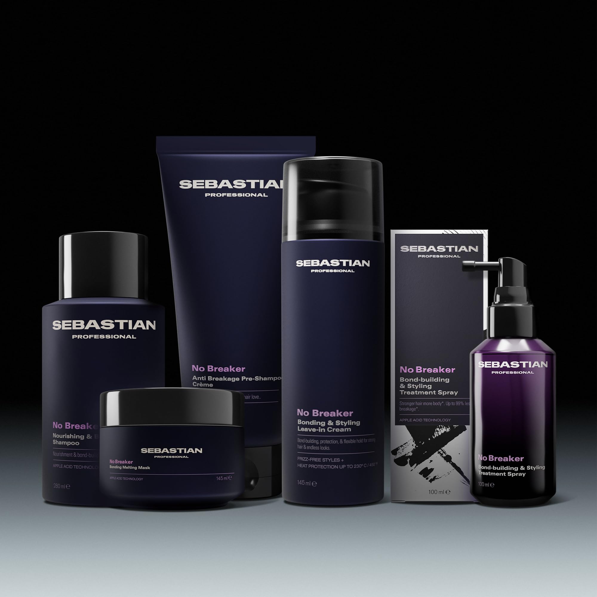 Sebastian Professional NO BREAKER Bonding & Styling Leave-In Cream – Pflegende Leave-In-Cream mit Anti-Frizz-Effekt, stärkt & schützt geschädigtes Haar für geschmeidiges, glänzendes Styling - 150 ml
