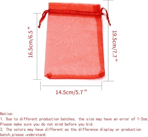 Miniatura 244 de Dealglad 100pcs Drawstring Organza bolsas de joyería caramelo para fiestas, casamientos, regalos Negro