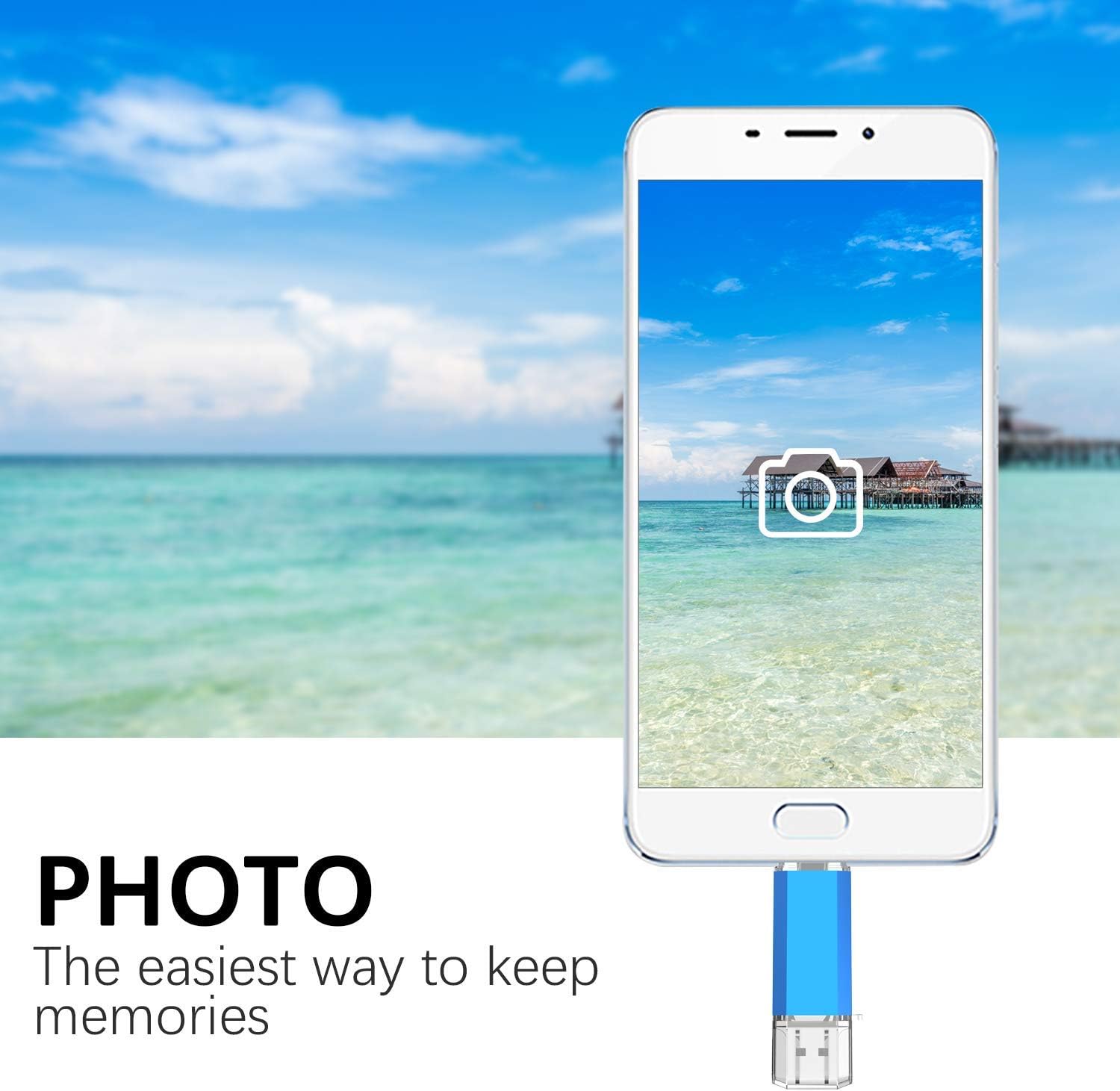 KOOTION USB C Flash Drive 32 GB 2 in 1 USB 3.0 + USB Type C Thumb Drive High Speed up to 90 MB/s Dual OTG Thumb Drive USB Stick for Samsung, Huawei, MacBook, Chromebook Pixel etc.