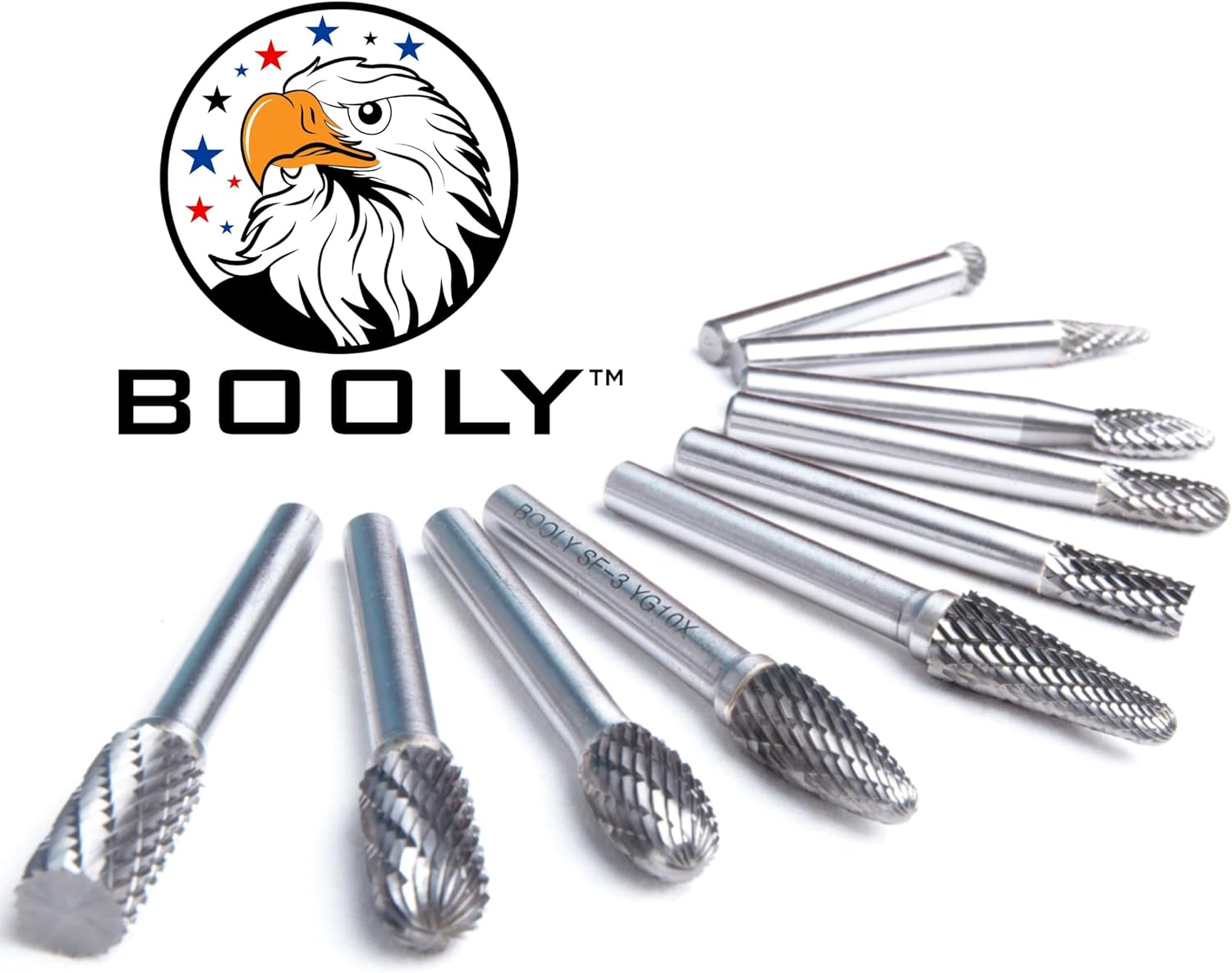 Premium-Grade Die Grinder Bits Tungsten Carbide Burr Set 1/4 Shank 10-PC Double Cut Rotary Cutting Burr Bits for Metal Grinding Dewalt Milwaukee Die Grinder Accessories + Bonus 4PC Screw Extractor Set - Image 7