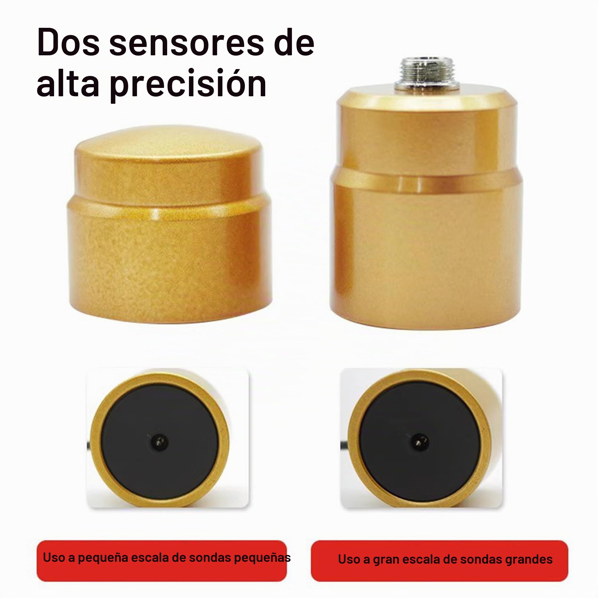 Detector De Fuga De Agua Subterráneo Ajustable con Pantalla Digital: Sensor De Fuga De Tubería Profesional para Tuberías De Agua Interior/Exterior, Calefacción De Piso Y Fugas De Piscina