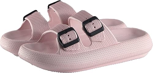 Miniatura 6 de BenSorts - Sandalias almohada de etilvinilacetato para mujeres y hombres, suela gruesa, hebillas ajustables