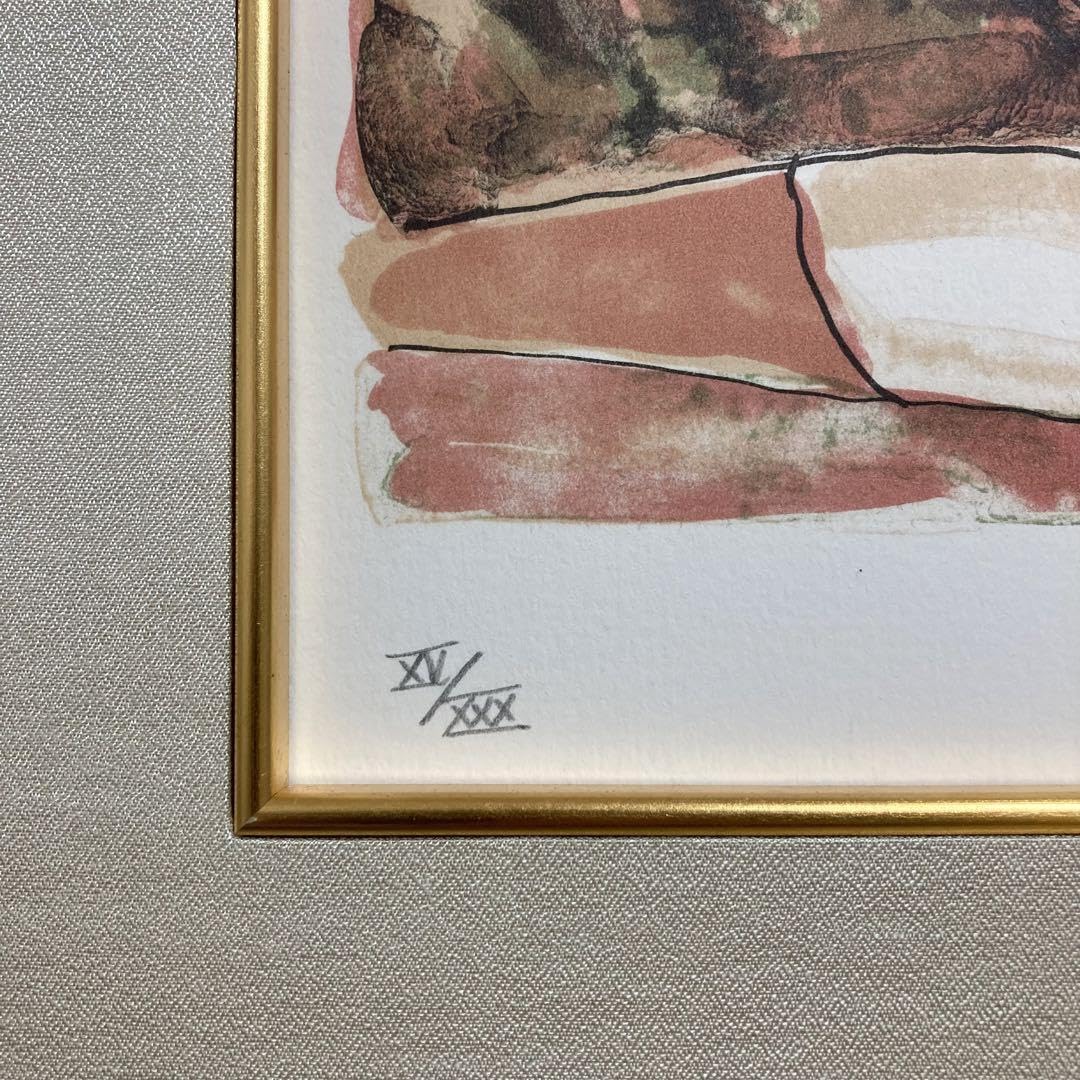 真作保証】池田満寿夫「香りの壺」リトグラフ 直筆サイン 大型額装品