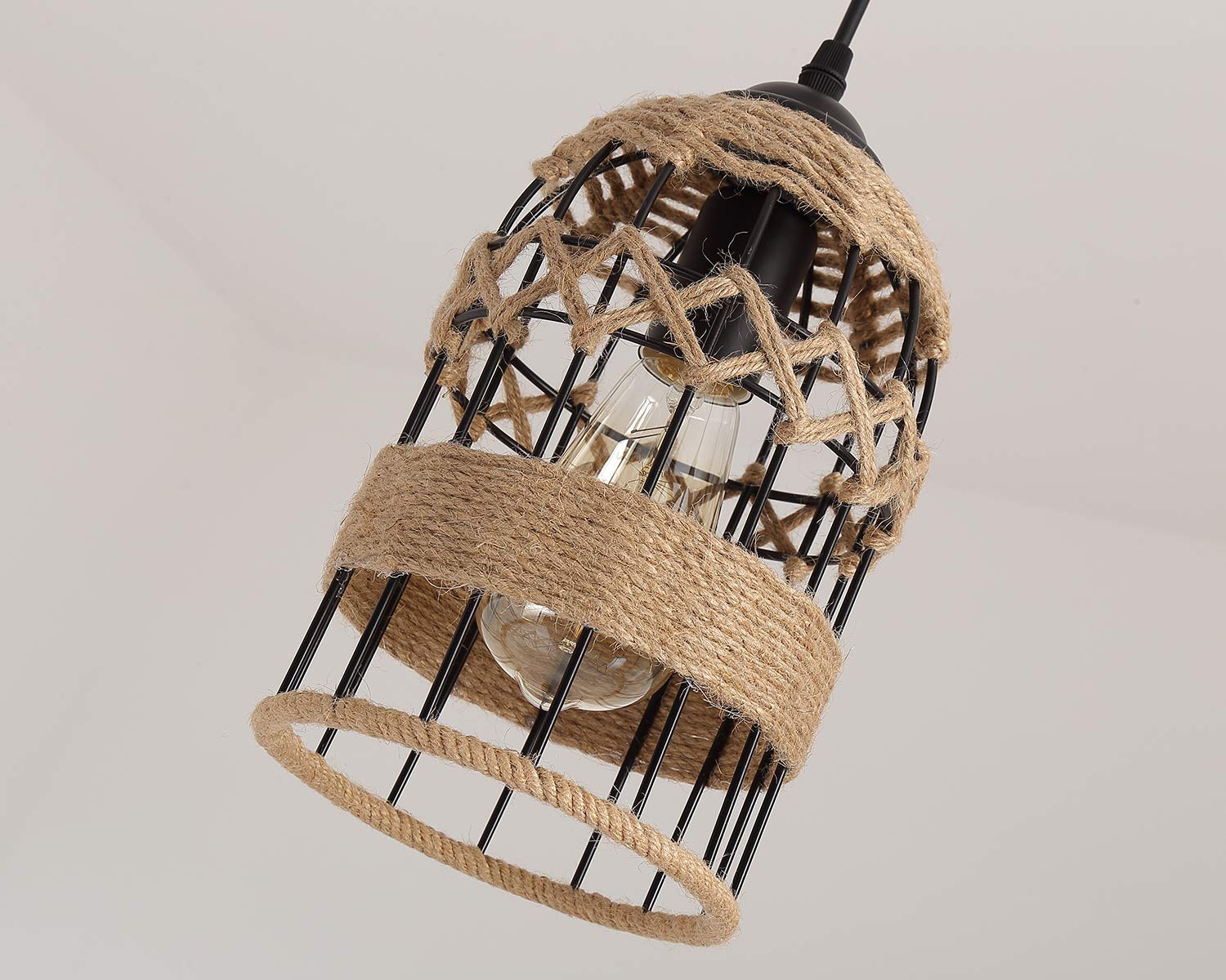 Торшер або настільна лампа для затишку Настільна лампа лофт з металевим каркасом і ретро-лампочкою