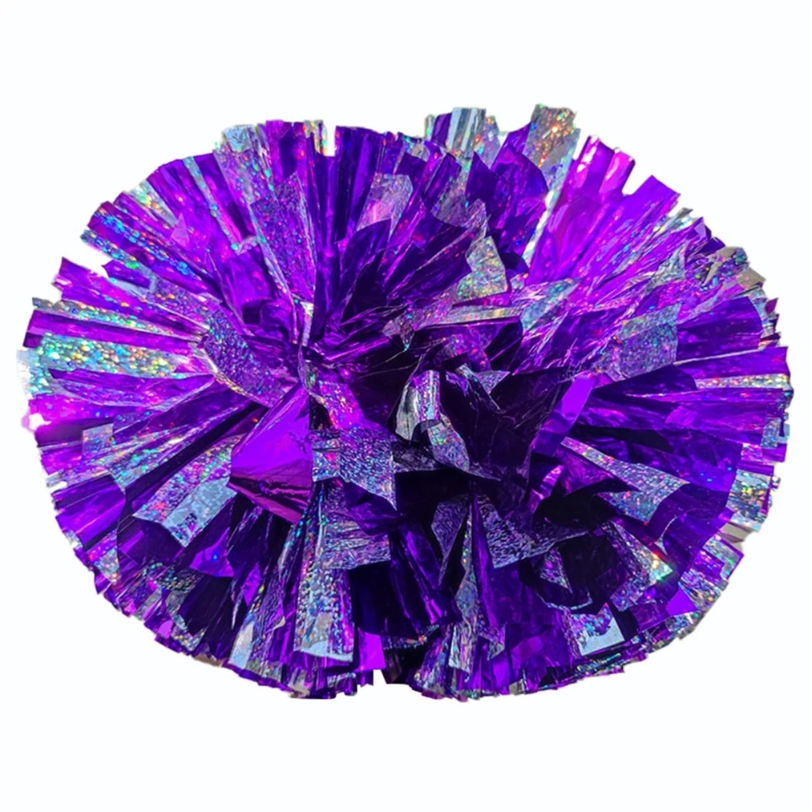 ZWCSHUU Cheerleader Pom Poms 1pc 32cm Dazzling Cheering Pompoms Sports Game Pom Poms Cheerleading Flower Ball Vocal Concert Dance Party Decorator(Color10)