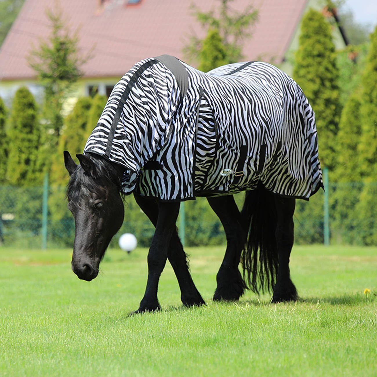 Fliegendecke York Zebra mit Halsteil (115 cm)