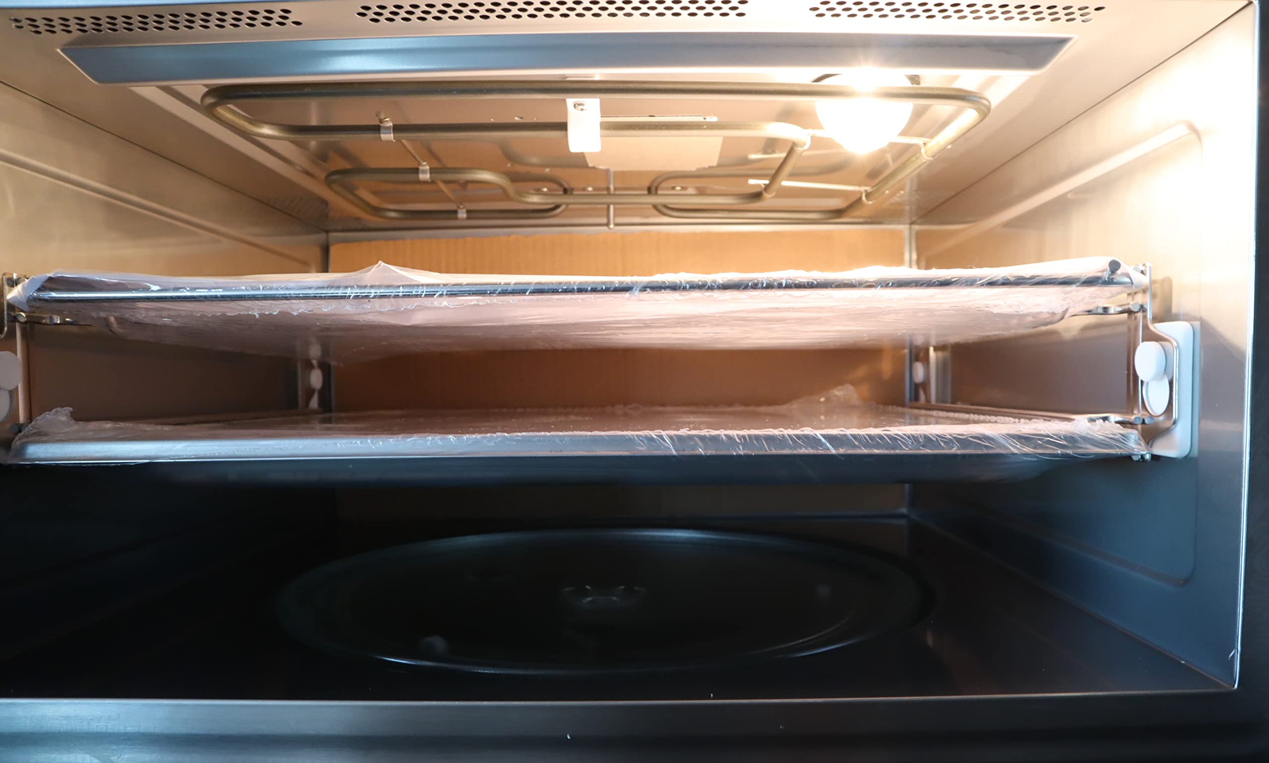 Kaiser EM 6307 RS Einbau Mikrowellen Backofen, 38 L, 45 cm Hoch, Touch Control, 22 Funktionen, Elektronische Schaltuhr, Heißluft System, Infrarotgrill, Edelstahl, Mikrowelle Backofen